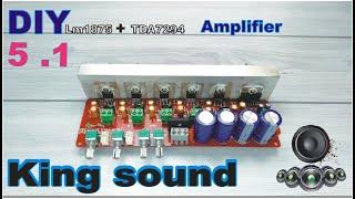 DIY 5 .1 Amplifier LM1875+TDA7294 [king sound]