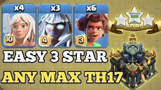 BEST TH17 ATTACK STRATEGY ELECTRO TITAN WITH ROOT RIDER | Clash of Clans | coc gal