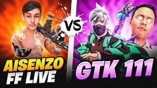 AISENZO FF  Vs TGR GTK111| 1vs1 Most Dangerous Match Ever  @TondeGamer @gtk111ff