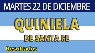 Resultado de LA QUINIELA DE SANTA FE del Lunes 22 de Diciembre del 2020