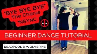 "BYE BYE BYE" Dance ️ *NSYNC (BEGINNER DANCE TUTORIAL) ️ Back-view & Step-by-Step! #deadpooldance