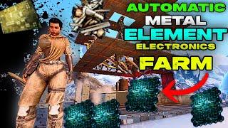 Automatic ELEMENT Metal Electronics Farm Guide in Ark Survival Ascended!!!