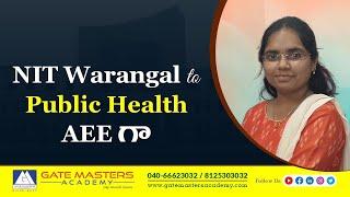 Public Health AEE Sneha Testimonial | TGPSC | APPSC | AEE | AE | GATE MASTERS ACADEMY#aeetspsc