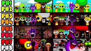 Incredibox Sprunki Mix All Phases: Phase 3 VS Phase 4 VS Phase 5 VS Phase 6 VS Phase 7 VS Phase 8