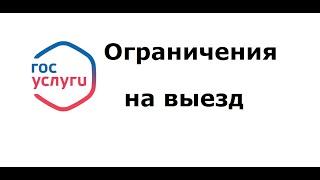 Как проверить на Госуслугах, есть ли ограничения на выезд