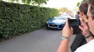 Supercars leave the FOS Paddock - F12 Berlinetta, Peugeot Onyx, Project 7, CC100, C-X75