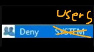 What happens if you Deny User from accessing C:\