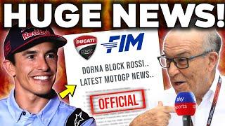 HUGE NEWS for Marquez & Ducati JUST LEAKED! Dorna BRUTAL STATEMENT to Rossi, Yamaha set V4 engine