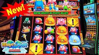 NEW SLOT! HUFF N PUFF HIGH RISE SLOT | New Hat Features | WINNING SESSION | New Las Vegas Slots 2025