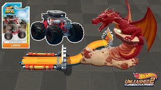 HOT WHEELS UNLEASHED 2 : MONSTER TRUCK BONE SHAKER  CAR RACE ANGRY DRAGON TRACK | UNLIMITED GAME