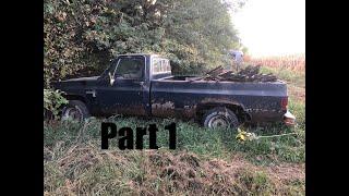 Restoring Dad's 1981 Chevy Scottsdale K10 Squarebody Truck - Part 1 - Digging It Out