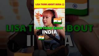 What does Blackpink Lisa think about India?  #shorts #bts #lisa #v #blackpink