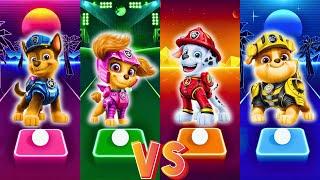 Paw Patrol | Chase VS Skye VS Marshall VS Rubble | Tiles Hop