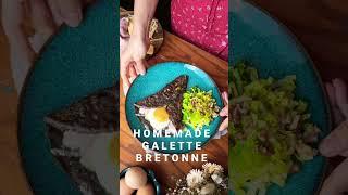 How to Make FRENCH GALETTE BRETONNE from Scratch‍ #shorts #easyrecipe #crepe