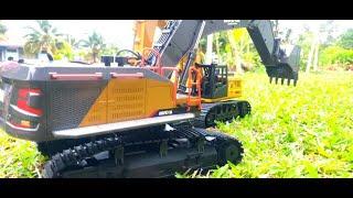 Huina RC 1592  RC Excavator 2021 ,22 Function  2021 , Unboxing, First test!! Scale 1:14