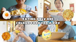 Eating only one colored food for 24 hours 