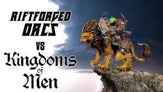 "ᴛʜᴇ ᴀɢᴇ ᴏꜰ ᴍᴇɴ ɪꜱ ᴏᴠᴇʀ" Kings of War: Riftforged Orcs vs Kingdoms of Men - Battle Report (048)