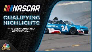 NASCAR Cup Series 2025: The Great American Getaway 400 | QUALIFYING HIGHLIGHTS | Motorsports on NBC