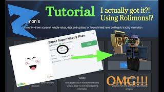 TUTORIAL!!! How to use "Rolimon's" For Roblox Trading! (Specific Terms and Strategies Explained!)