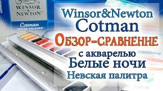 Cotman Winsor&Newton vs Белые ночи Невская палитра