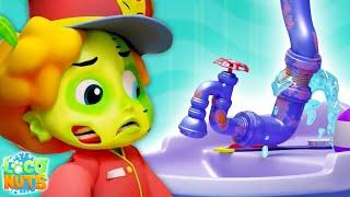 LOCO NUTS 모험! Broken Pipe Boo Boo! 할로윈 만화 모음. KidsTV