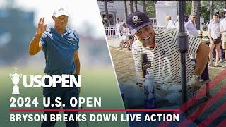 Bryson DeChambeau Breaks Down 2024 U.S. Open Action with Live Analysis