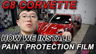 How to install clear bra paint protection on your C8 Corvette