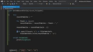 How to Write a Record to a File in Python (Simple)