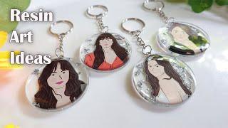 Personalized Resin Photo keychain | Easy Resin Art Ideas for Beginners | Photo in Resin | ArtsHabits