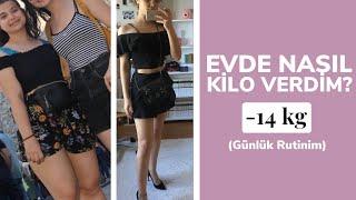 EVDE NASIL 14 KİLO VERDİM? | Bacak İnceltme, Chloe Ting, Her Gün 10.000 Adım (Günlük Rutinim)