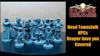 Reaper Miniatures, Townsfolk, NPCs, D&D