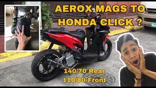 Big bike concept to Honda Click 125i #bigtires #redclickmotovlog