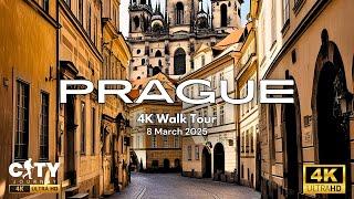 Prague 4K Walking Tour (March 2025) | Exploring Prague Old Town | Hidden Gems & Iconic Landmarks