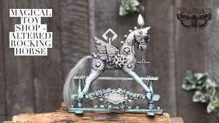 Magical Toy Shop - Altered Horse with Mica Powders - by Finnabair