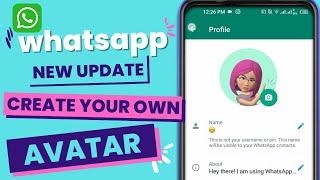 how to create avatar in whatsapp, whatsapp avatar update, whatsapp new update 2022