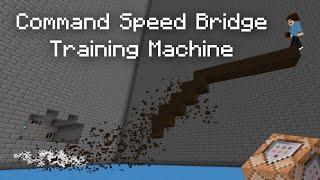 Auto Command Speed Bridging Minecraft Machine! How To Build and All Commands!