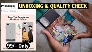 Printshoppy Mobile Cover Quality Check Unboxing Full ,Samsung S 20 Plus Photo  Print case.