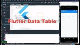 Easy way to create a data table using flutter