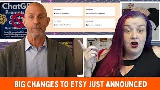 A Message From Etsys CEO Josh. BIG changes coming to Etsy, My first thoughts LIVE