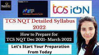 TCS NQT Detailed Syllabus for 2022 | TCS NQT Syllabus 2022 ||