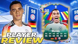 98 UEFA EURO TEAM OF THE TOURNAMENT MUSIALA PLAYER REVIEW - EA FC 24 ULTIMATE TEAM