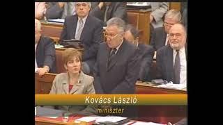 2002 - Kovács László a Trianon-évfordulón - Foreign Minister László Kovács on the Trianon Treaty