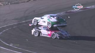 Crash Porsche 911 GT3 Cup - Navarra 2015
