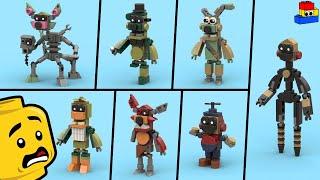 FNAF 3: How to make LEGO minifigures of every character // Five Nights at Freddy's