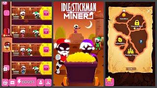 Idle Stickman Miner - Mine Digging Clicker Game Gameplay Android Mobile