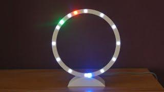 Uhr mit WS2812 Ring 60 LED´s Wemos ESP8266 D1 mini (Clown) WLED Aircoookie