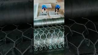 Gabions machine mesh type 6cmx8cm - Hung Phu 6x8cm gabion mesh knitting machine..!! #machine #shorts
