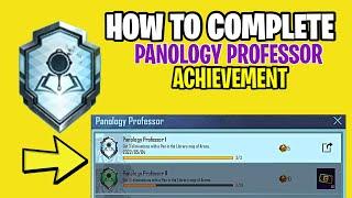 How to complete panology achievement easily | panology professor achievement pubg mobile | easy