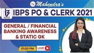 General/Financial/Banking Awareness & Static GK | MCQ | IBPS PO & Clerk 2021