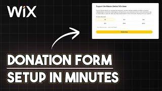 This Wix Donation Form CHANGES Everything  | Wix Ideas